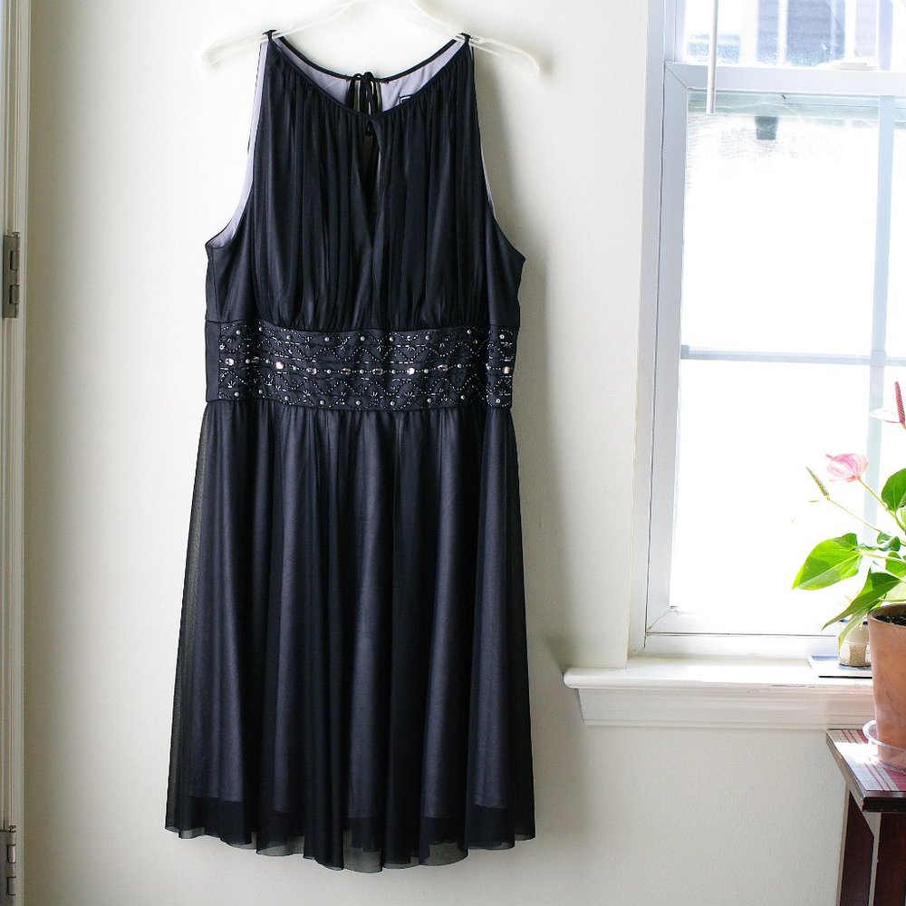 JH Evenings Cocktail Dress with beaded waistband